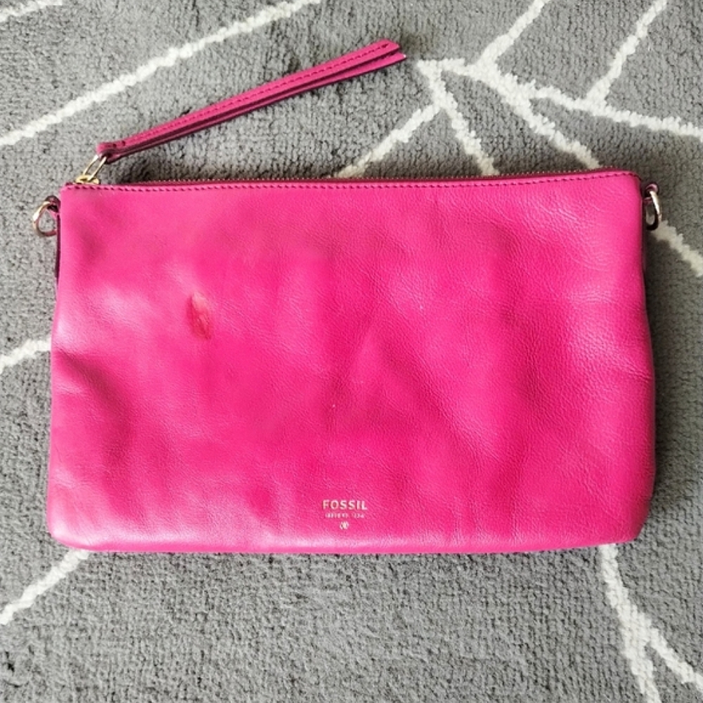 Fossil Magenta Clutch